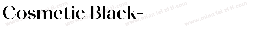 Cosmetic Black字体转换